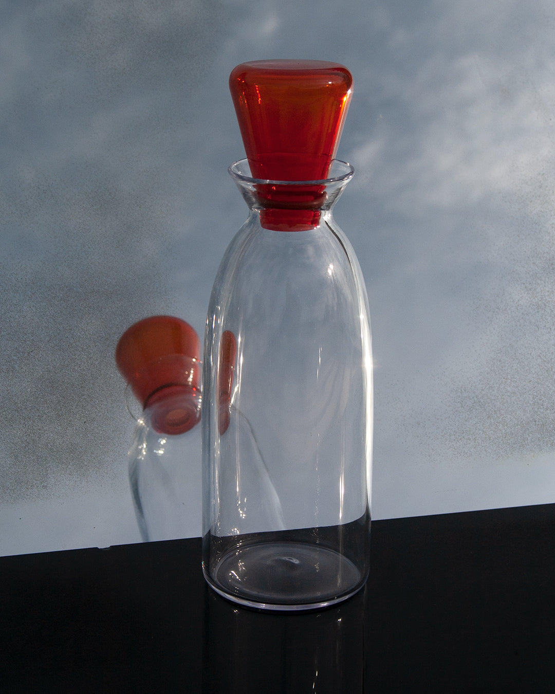 Carafe with Red Stopper