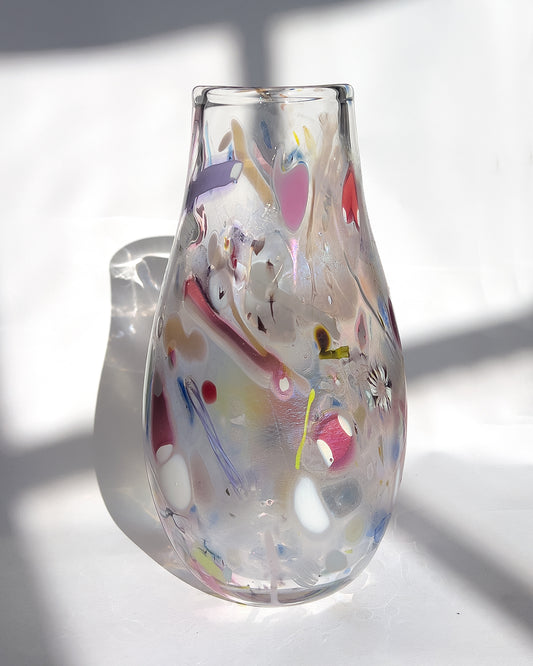 Iridized Nassau Peony Vase