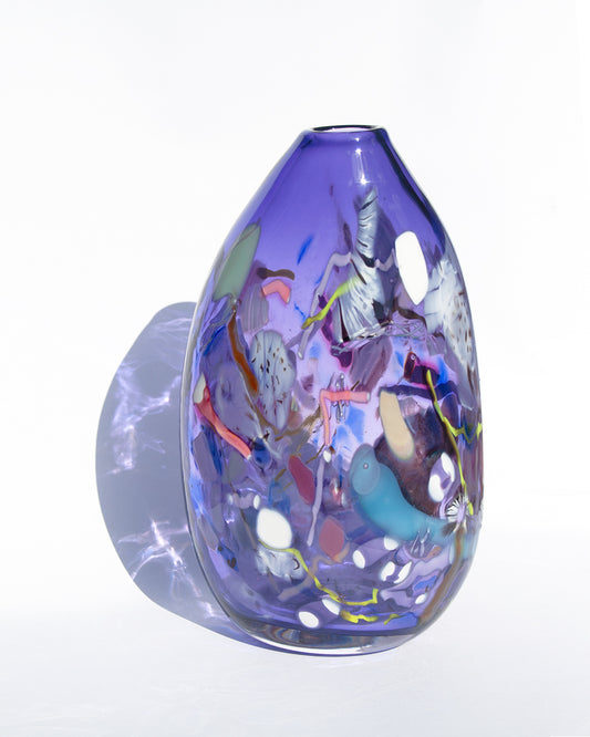 Violet Nassau Ikebana Vase