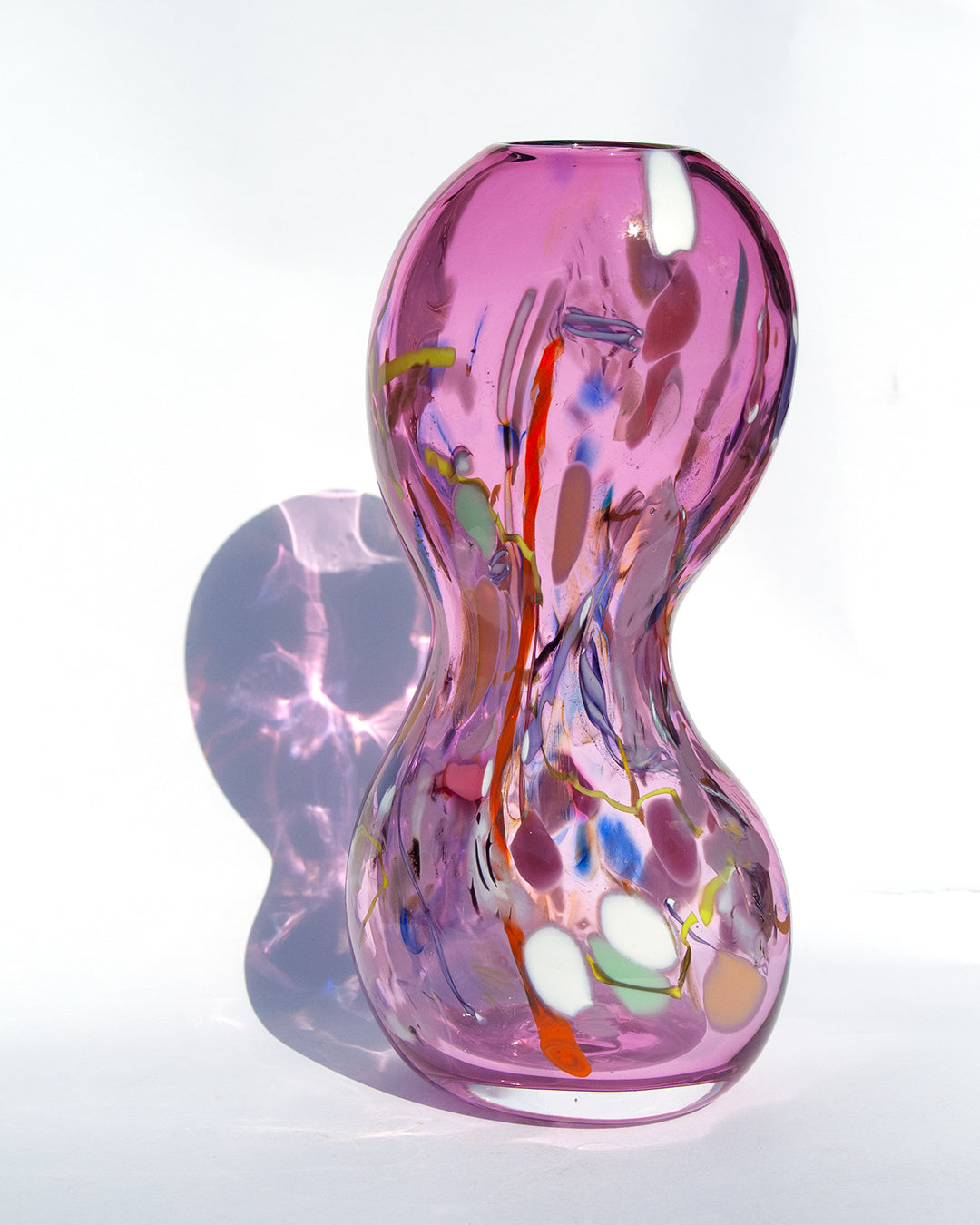 Corseted Rich Pink Nassau Vase
