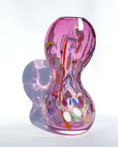 Corseted Rich Pink Nassau Vase