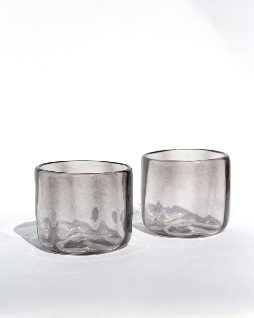 Smoke Ripple Rocks Glass