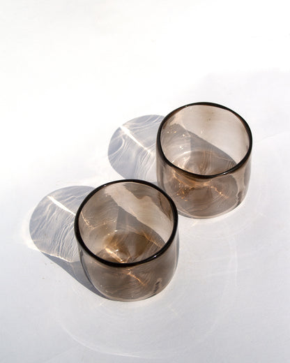 Portabella Ripple Rocks Glass