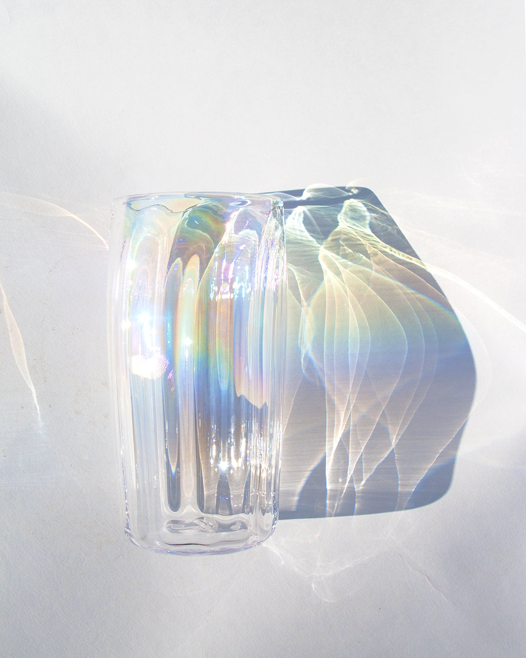 Iridized Clear Optical Tumbler