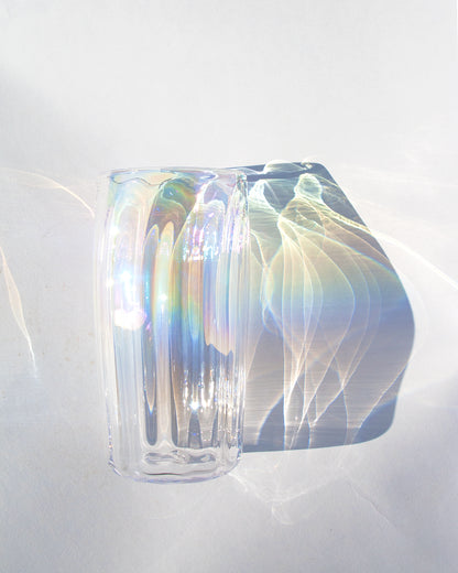 Iridized Clear Optical Tumbler