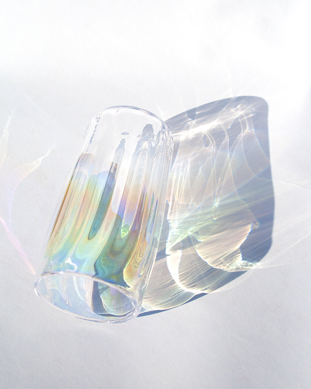Iridized Clear Optical Tumbler