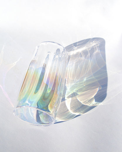 Iridized Clear Optical Tumbler