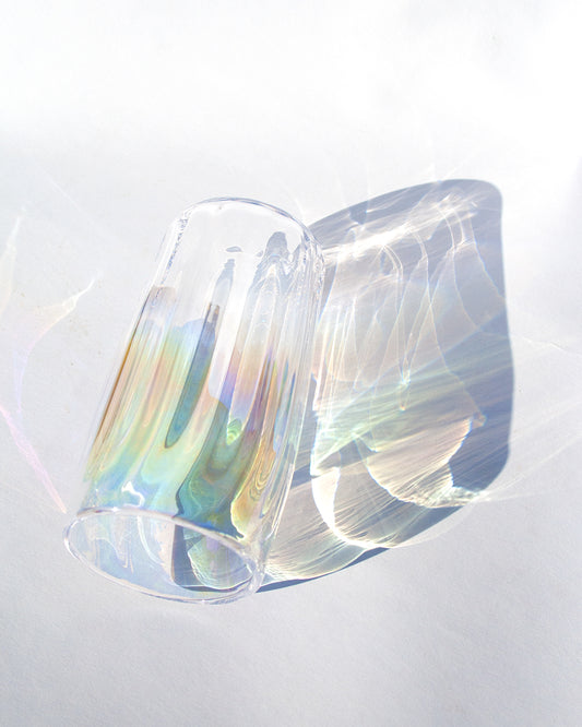Iridized Clear Optical Tumbler