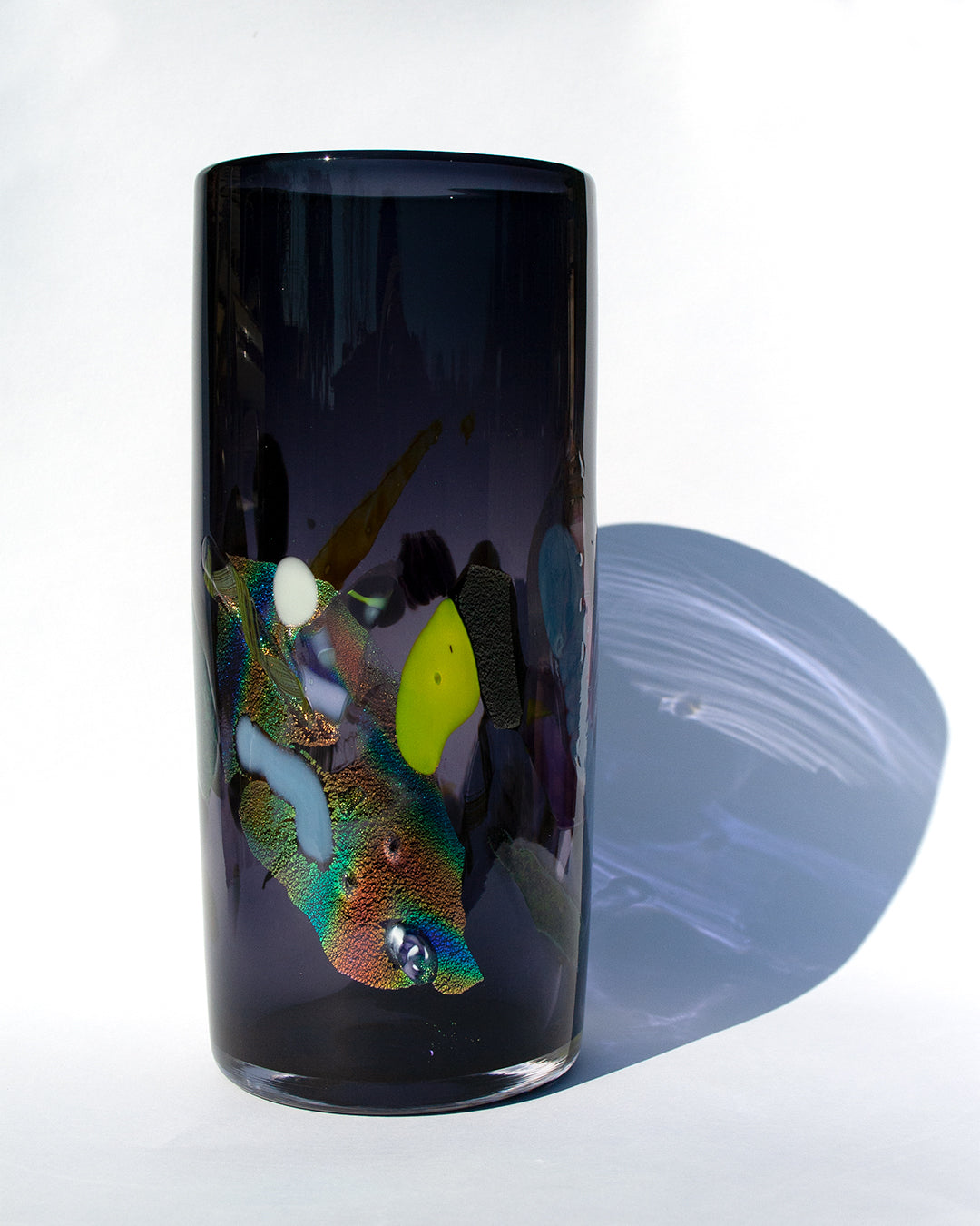 Black Nassau Cylinder Vase