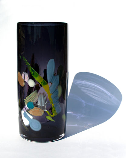 Black Nassau Cylinder Vase