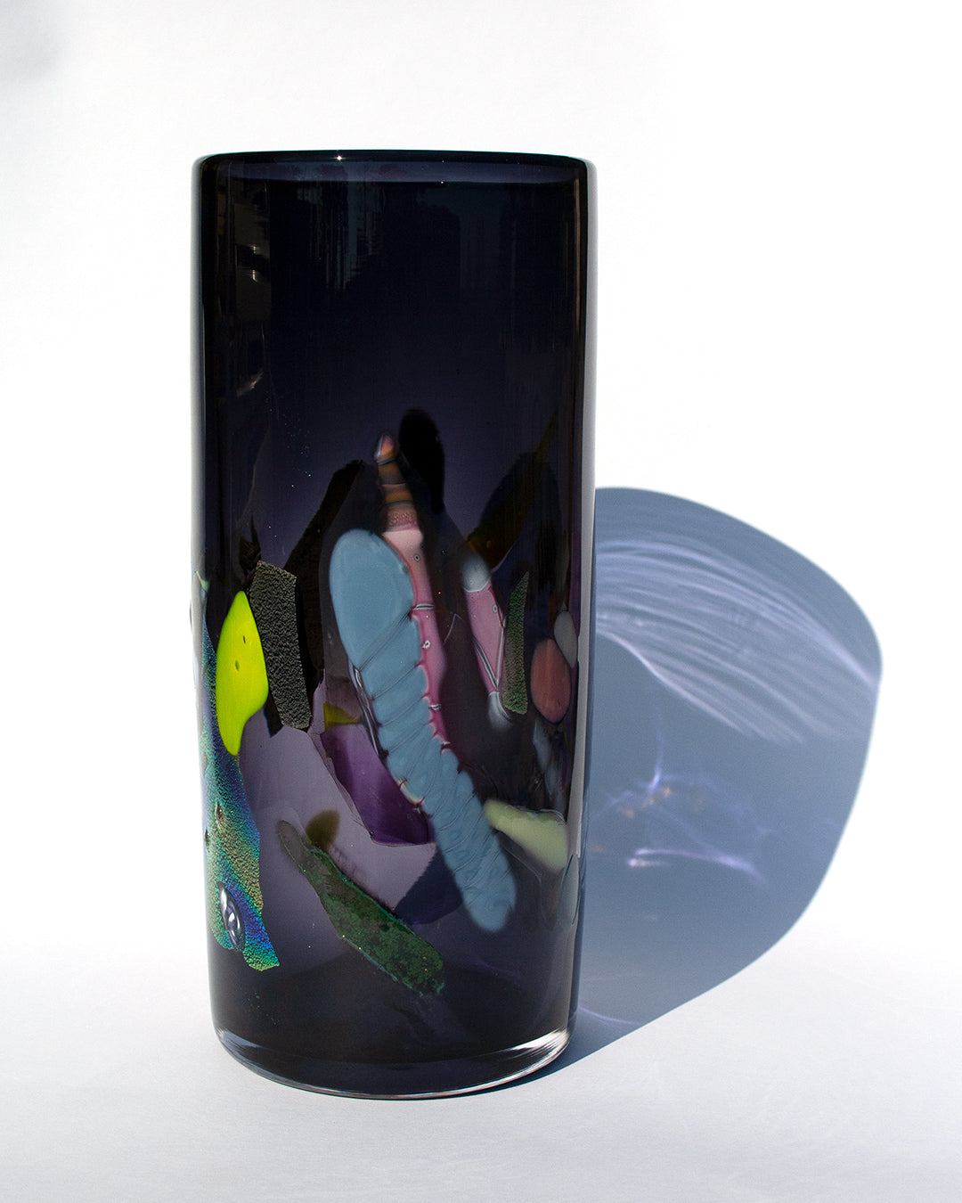 Black Nassau Cylinder Vase