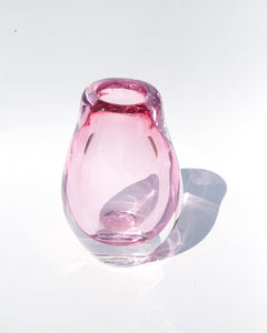 Crystal Pink Triangle Vase
