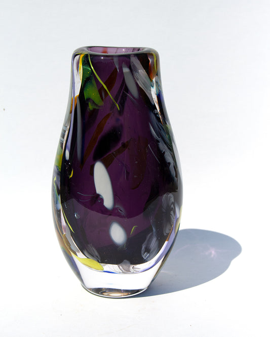Deep Violet Triangle Vase