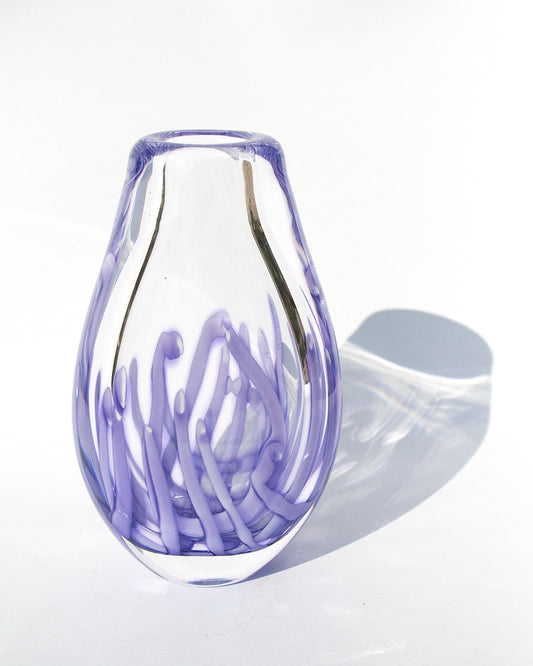 Lilac Licorice Triangle Vase