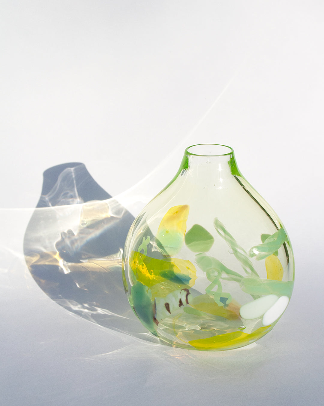 Vaseline Jadite Lozenge Vase