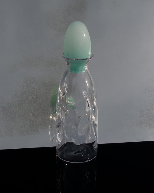 Carafe with Robins Egg Stopper