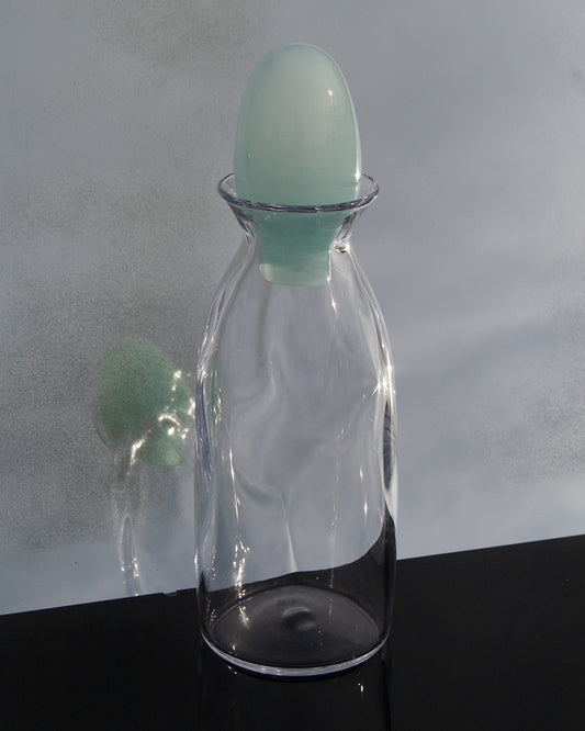 Carafe with Robins Egg Stopper
