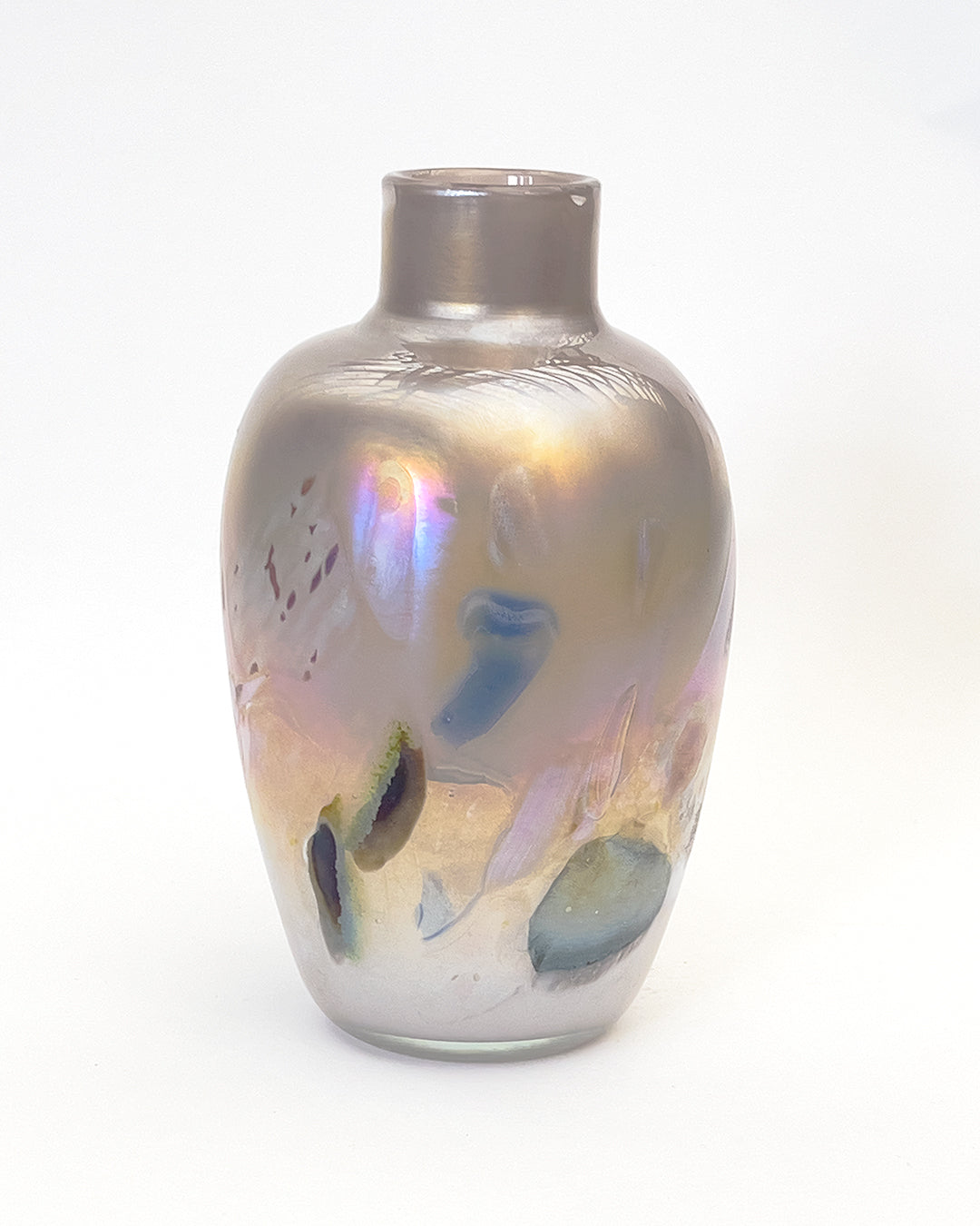 Iridized Dusty Pink Nassau Vase