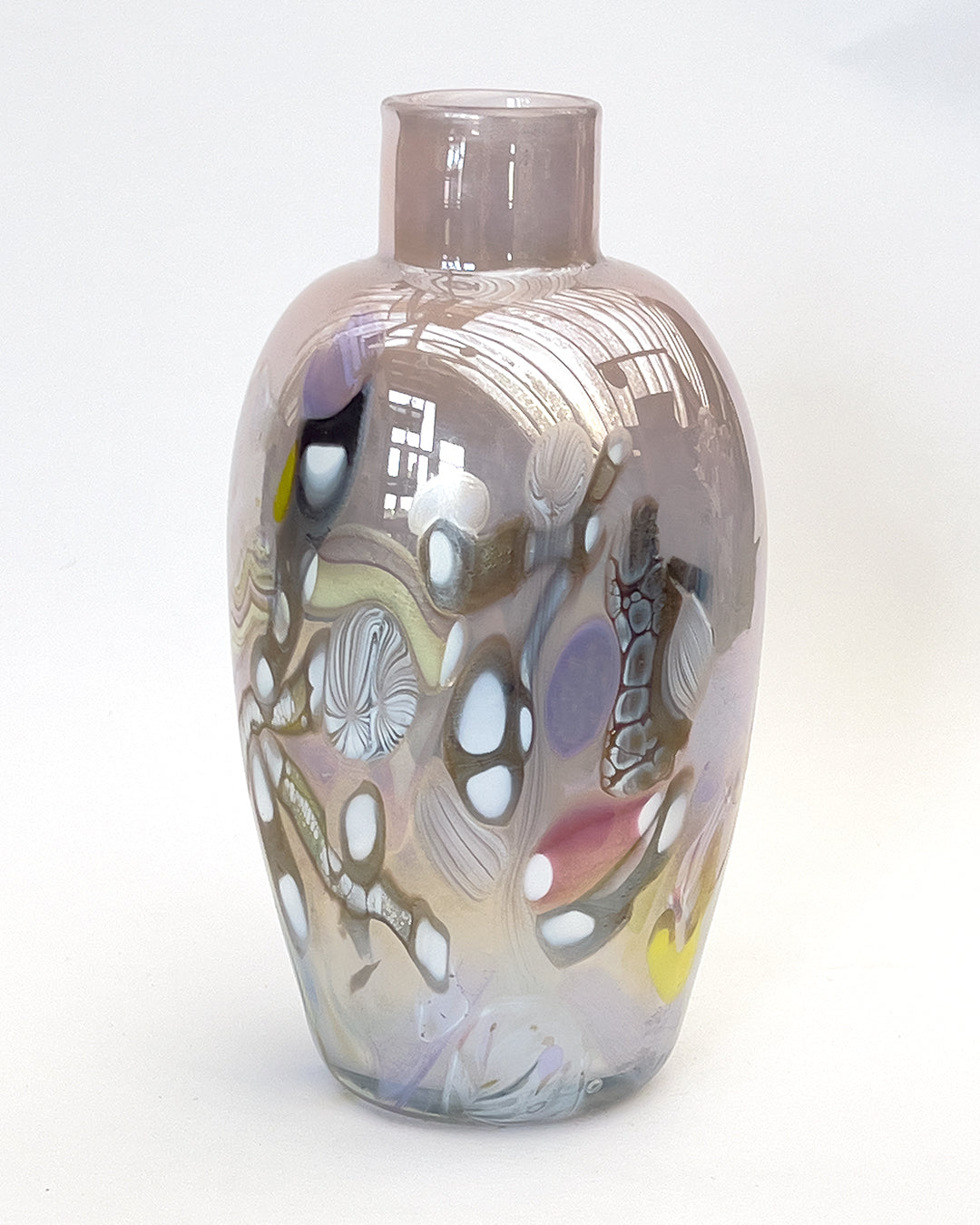 Iridized Dusty Pink Nassau Vase