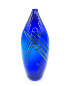 Cobalt Stripe Vase