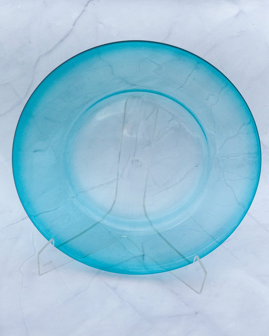 Table Plate in Copper Aqua / Cobalt
