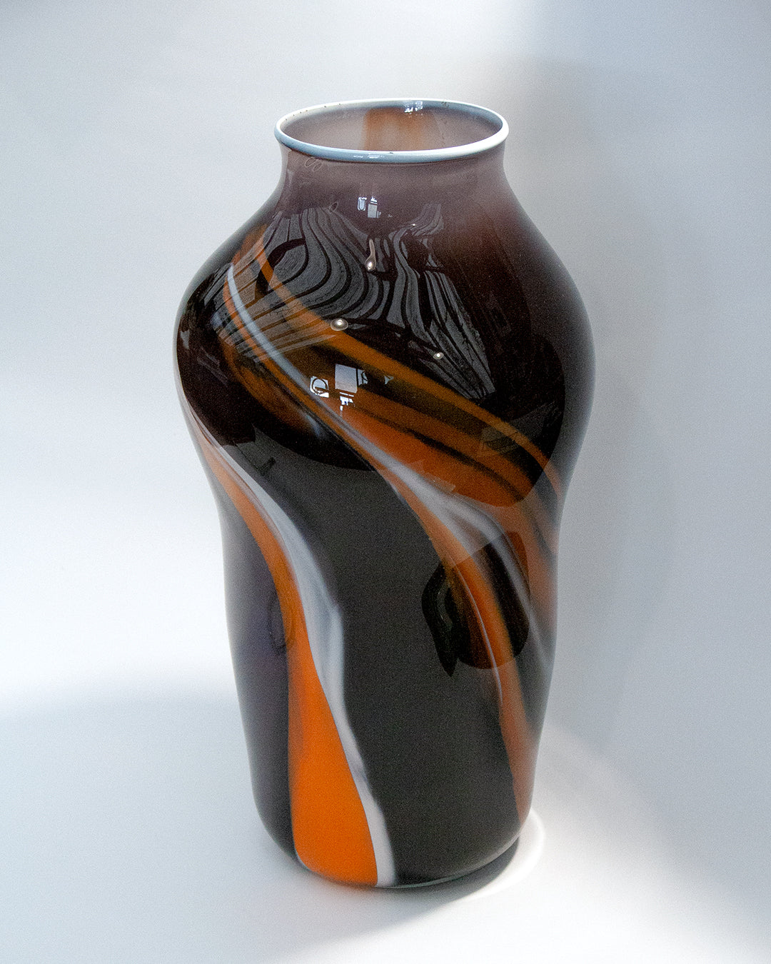 Large Modernist Paint Swish Vase