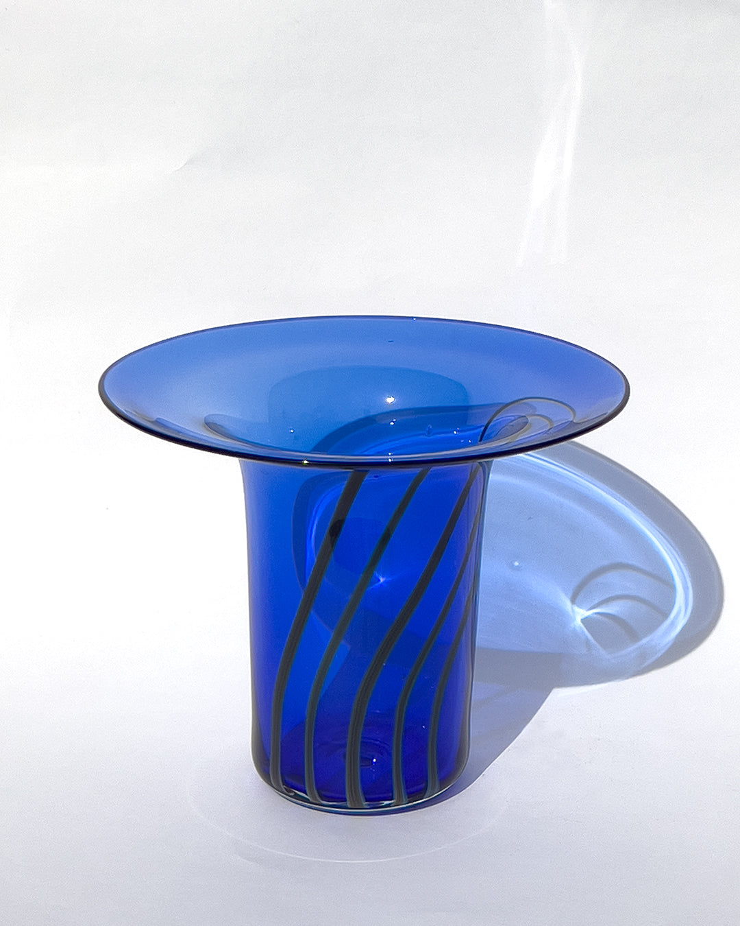 Cobalt Trumpet Vase